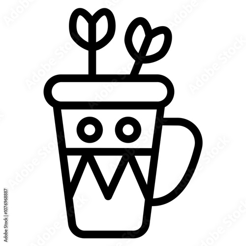 Quiver line icon