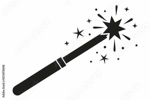 Magic wane filter with star vector icon