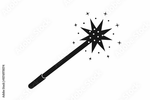 Magic wane filter with star vector icon