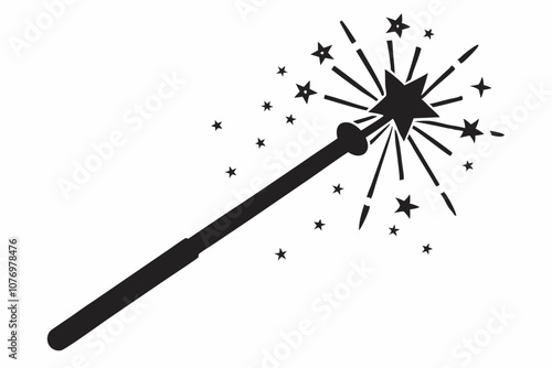 Magic wane filter with star vector icon