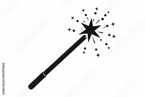 Magic wane filter with star vector icon