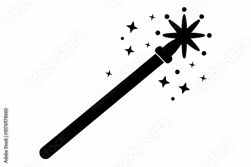 Magic wane filter with star vector icon