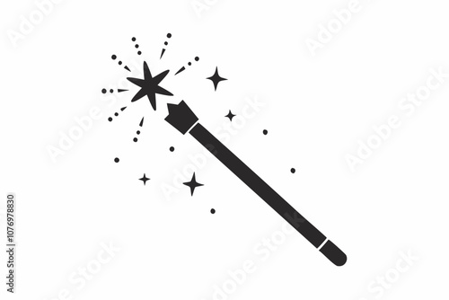 Magic wane filter with star vector icon