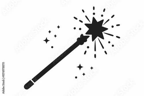 Magic wane filter with star vector icon