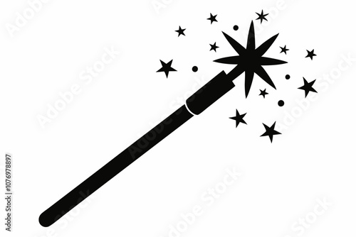 Magic wane filter with star vector icon