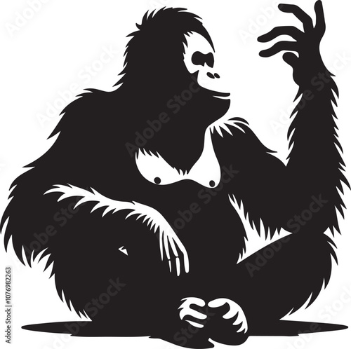 Wallpaper Mural Orangutan Silhouette Vector Art on White Background - Majestic Primate Icon Design

 Torontodigital.ca