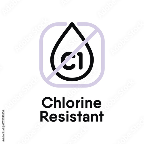 Chlorine Resistant vector information sign