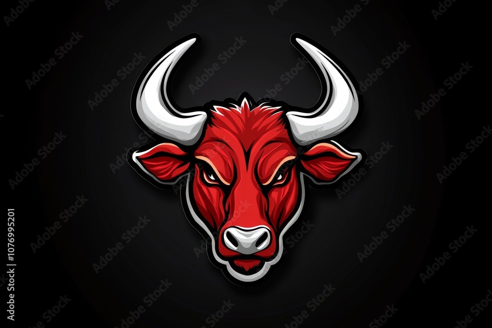 Fototapeta premium An ultra-realistic sports logo with fierce animal details, creating a strong, dynamic look