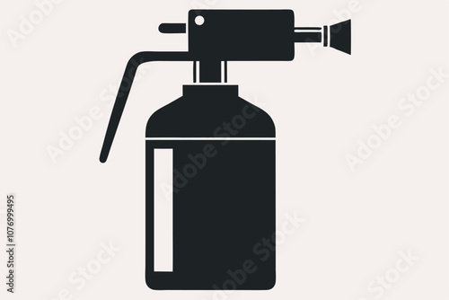 Spray Machine Vector Silhouette - High-Quality Graphic Design Illustration