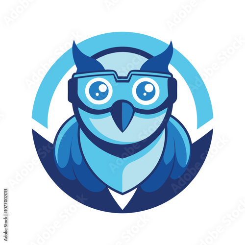 Minimalist Owl Logo Vector - Simple and Elegant Silhouette Design Representing Wisdom and Nocturnal Nature for Modern Branding