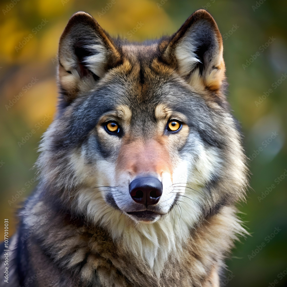 Obraz premium beautiful wolf