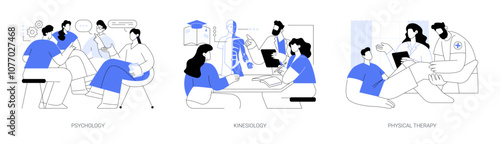 Degree in Healthcare isolated cartoon vector illustrations se
