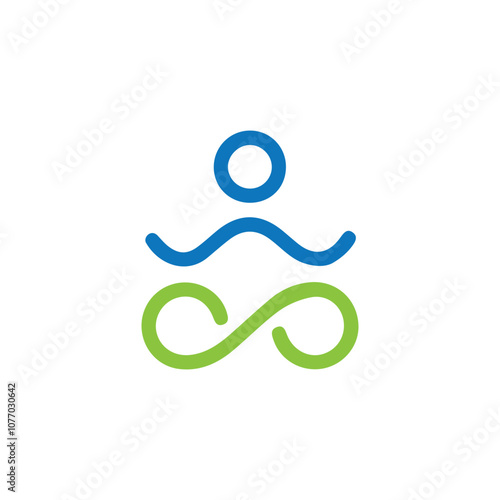 Yoga logo design vector design, Greeting Card Design. Modern and Elegant Yoga Day Creative with Woman in Meditation Pose Vector Illustration, yoga logo. various poses of yoga. Design for yoga studio. 