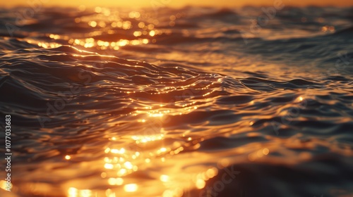 Sun and ocean waves