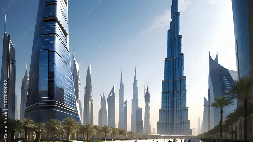 Naklejka premium City of light