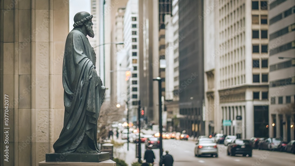 Fototapeta premium The philosopher in the city