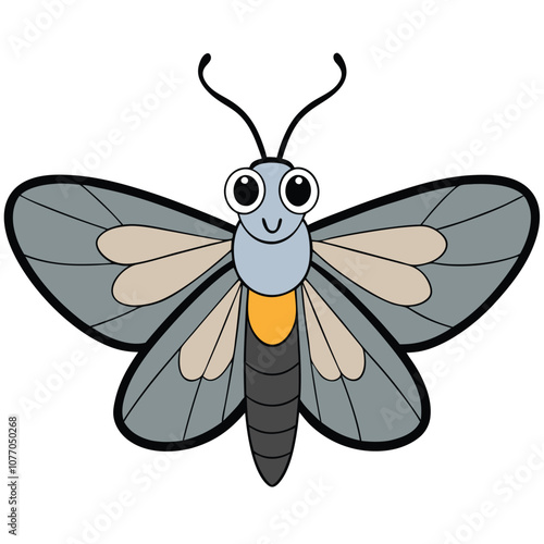 Silver-spotted Skipper butterfly vector illustrations on a white background.