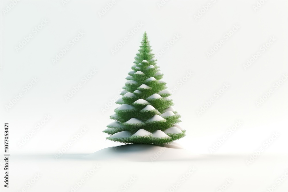 Fototapeta premium Tree christmas plant fir.