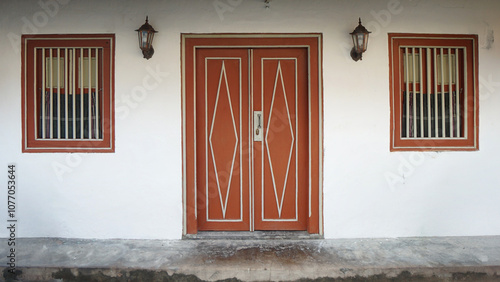 Javanese Traditional Gate Gebyok Traditional