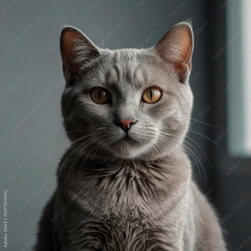 Obraz premium gray cat