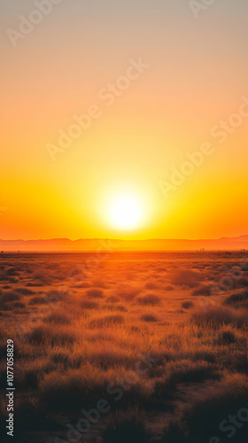 A breathtaking sunrise over a sea of clouds, casting a golden glow across the horizon.