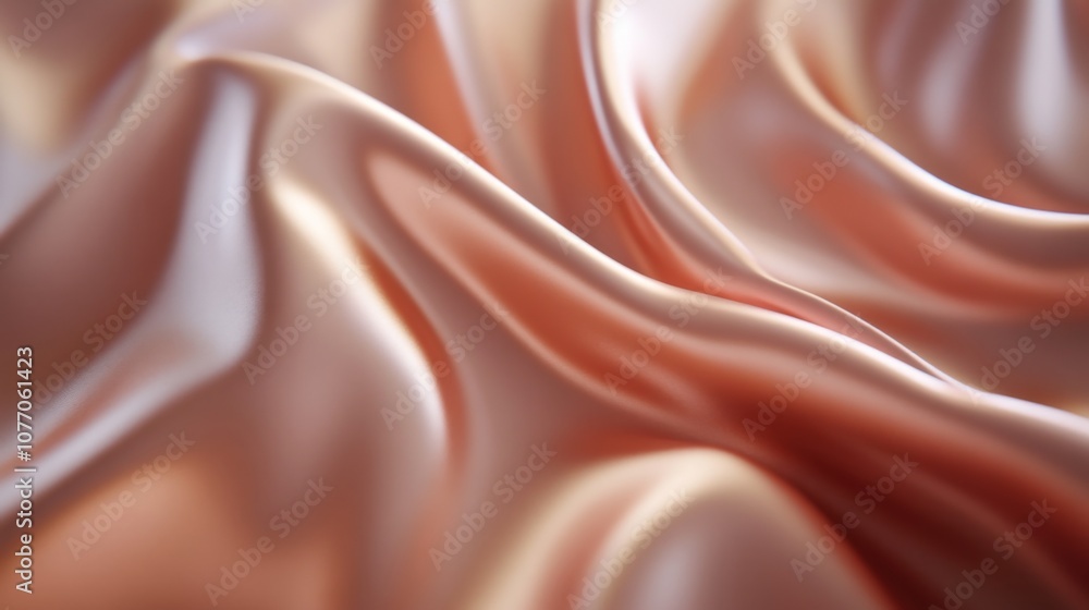 Fototapeta premium Abstract Drape of Soft Silk Fabric: Elegant Texture and Background