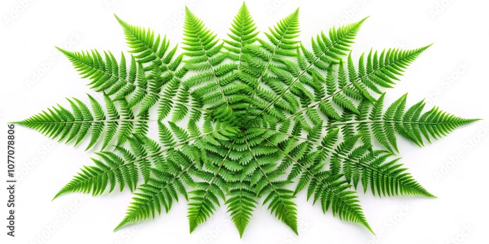 Fern Frond Starburst, botanical, foliage Fern Frond Starburst, botanical, foliage