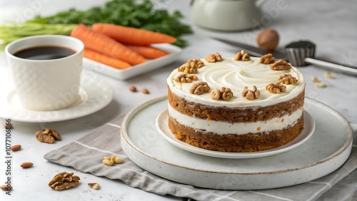 modern party Carrot Cake Day background