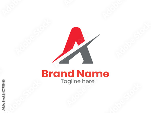 A logo, Initial Letter A Logo Vector Template photo