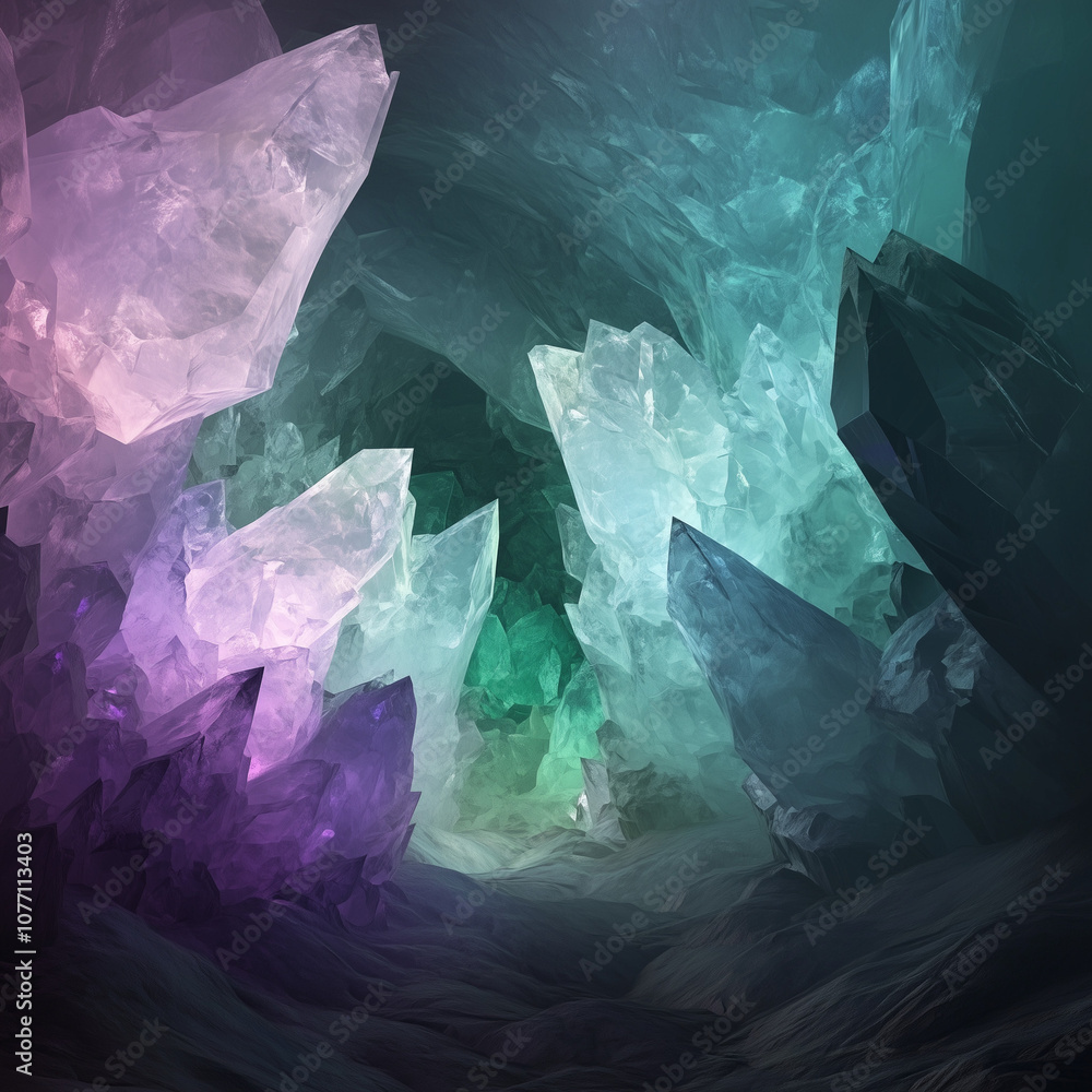 Obraz premium abstract blue background with ice