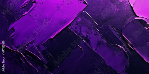Abstract Purple and Black Fluid Art with Organic Marble Texture and Cosmic Vibes