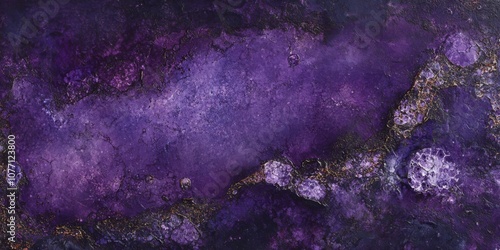 Abstract Purple and Black Fluid Art with Organic Marble Texture and Cosmic Vibes
