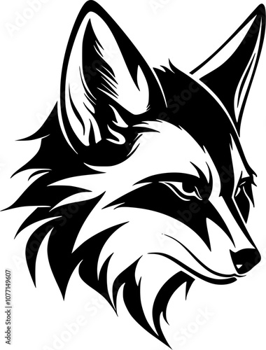 Fox - Minimalist and Flat Logo - Vector illustration