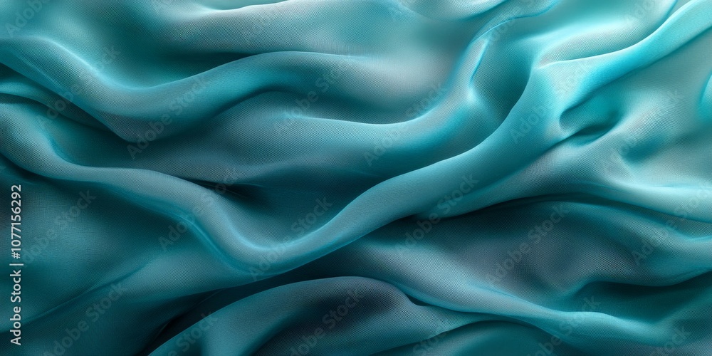 Fototapeta premium Soft pastel abstract waves of flowing fabric in motion