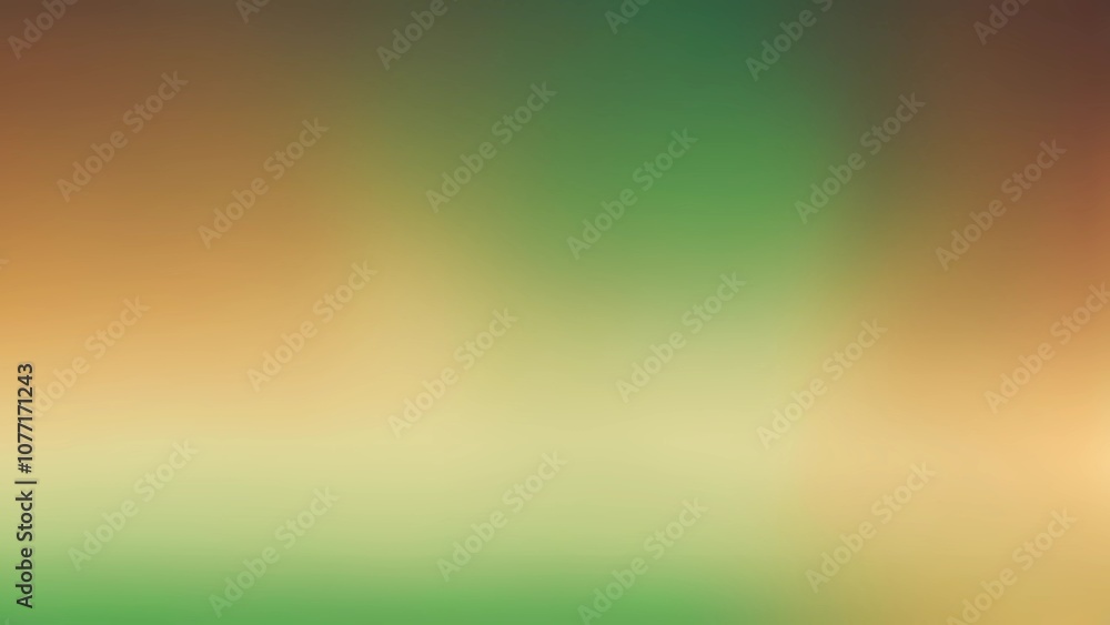 Obraz premium Colorful Background With Green and Brown Gradient. Bright colors and cheerful atmosphere