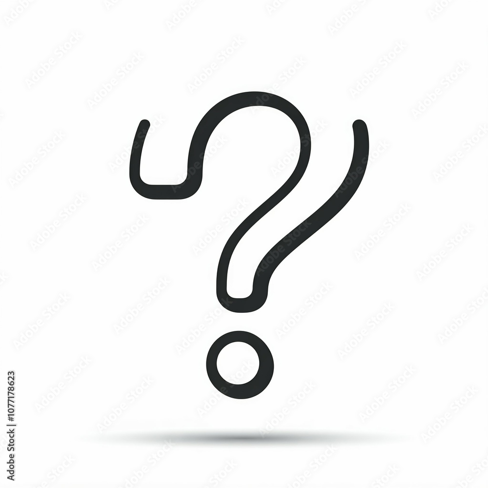 Naklejka premium question mark symbol