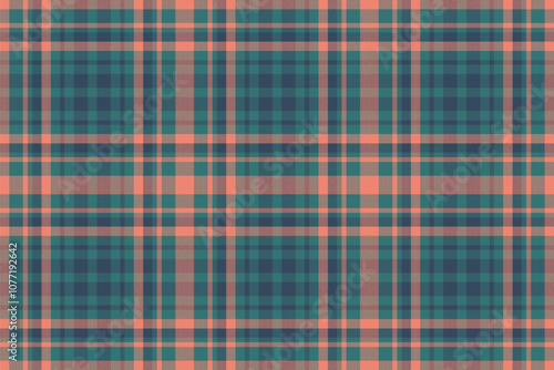 Vector texture background of tartan plaid seamless with a check fabric pattern textile.