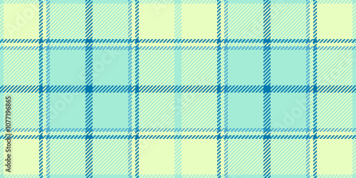 Top fabric texture plaid, deluxe check vector tartan. Flooring seamless textile background pattern in teal and light colors.