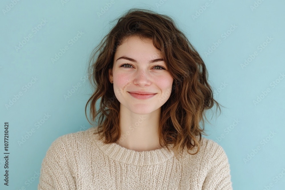Fototapeta premium A happy woman with a warm smile