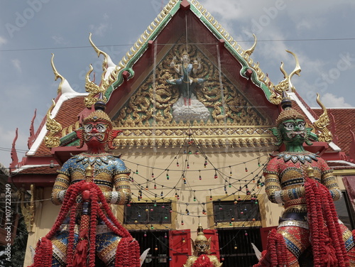 Wat Kaew Fah Chulamanee temple in Bangkok, Thailand. photo