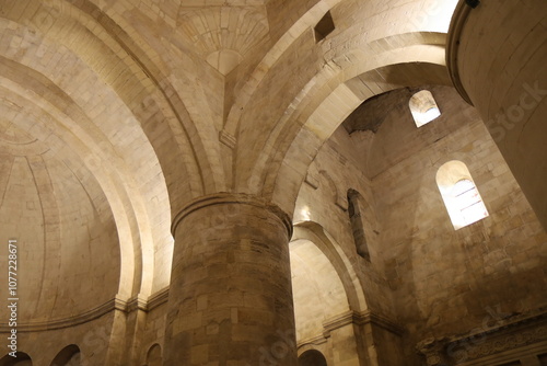 Wallpaper Mural L'église Saint Honorat des Alyscamps, de style roman provençal, ville d'Arles, département des Bouches-du-Rhône, France Torontodigital.ca