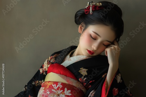 日本人女性の着物姿