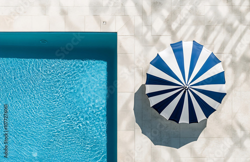 Relaxing by the refreshing poolside photo