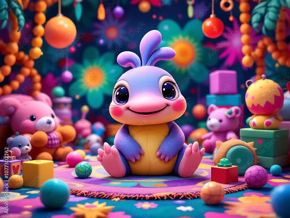 Obraz premium Children's animated pictures, cute animals for children, cute pictures, illustration