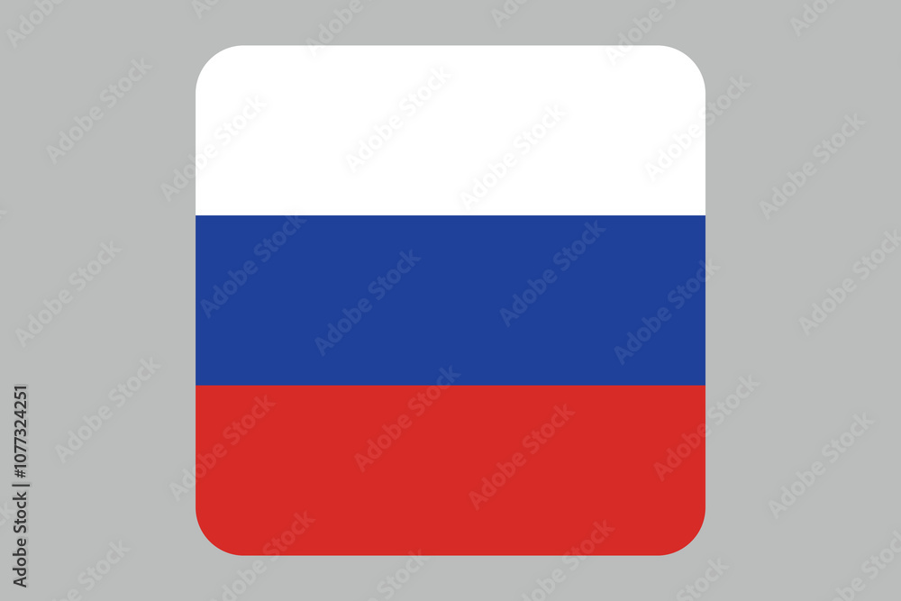 Fototapeta premium Russia flag sign, Russia flag vector graphic, Russia country flag is a symbol of freedom, National Russia flag, vector illustration 