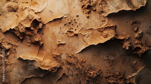 Abstract earthy textured rock surface with natural shades and depths