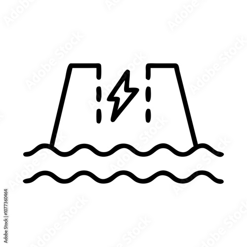 Hydropower Dam in Mountainous Terrain