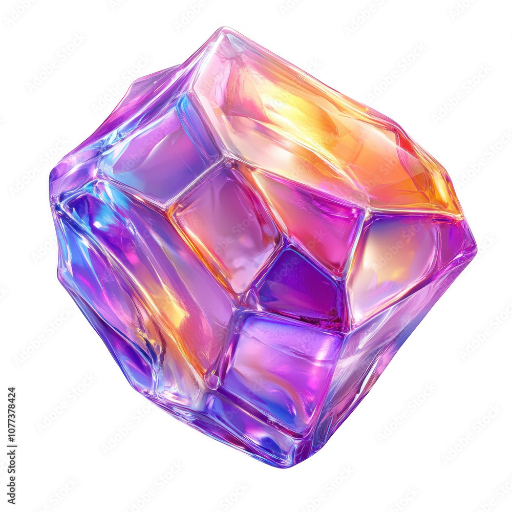 Vibrant Crystalline Abstraction: A Mesmerizing Prismatic Allure Vibrant Crystalline Abstraction: A Mesmerizing Prismatic Allure