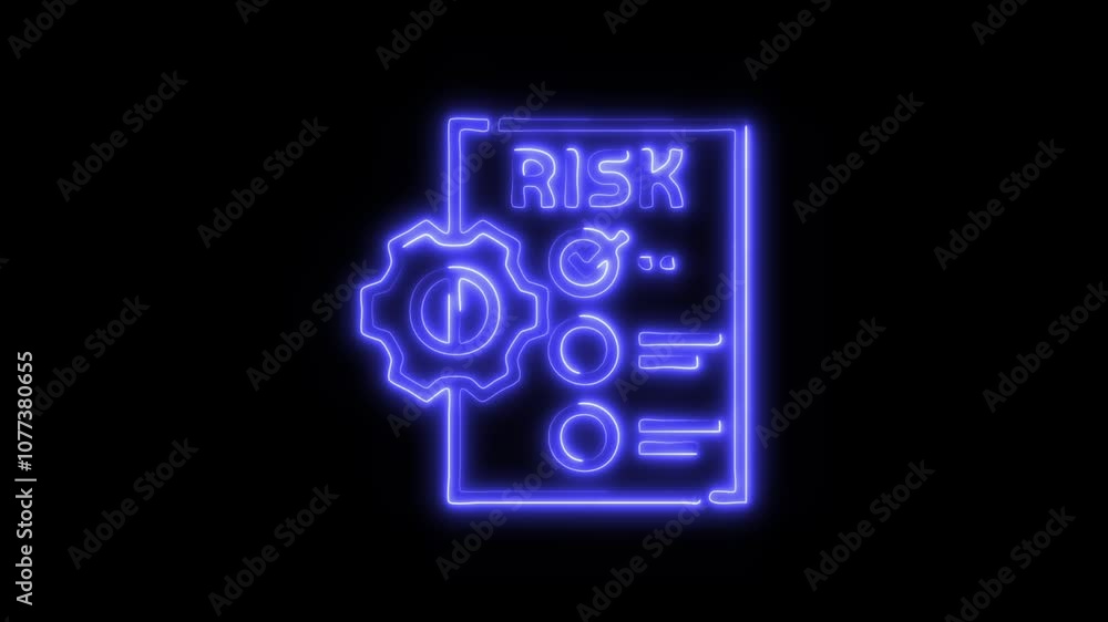 Glowing Software Testing Icon and Symbol in HD Video Neon Animation on Black Background Glowing Software Testing Icon and Symbol in HD Video Neon Animation on Black Background