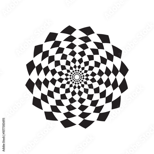 Optical Illusion Pattern Artwork Design